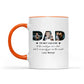 The Best Dad Ever, You Are The World Personalized Photo Mug, Gift For Father's Day