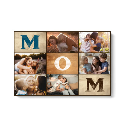 Custom Canvas For Mom - Personalized Photo Collage Gift For Mother Canvas Mom Canvas Print