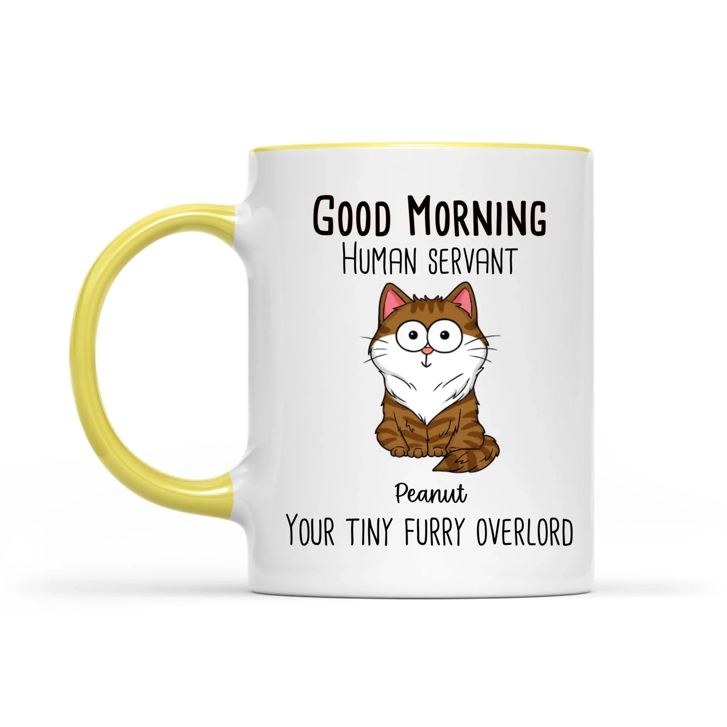 Good Morning Human Servant - Personalized Mug - Gift For Cats Lovers, Cat Mom, Cat Dad