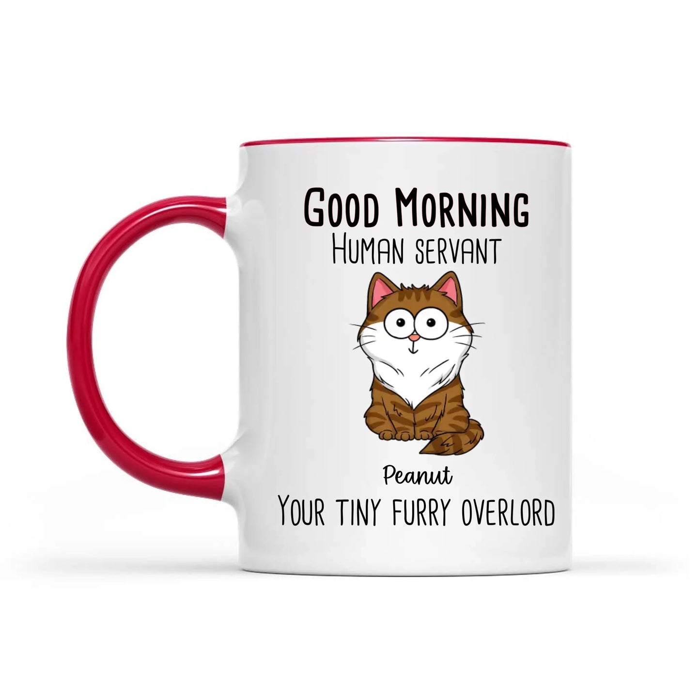 Good Morning Human Servant - Personalized Mug - Gift For Cats Lovers, Cat Mom, Cat Dad