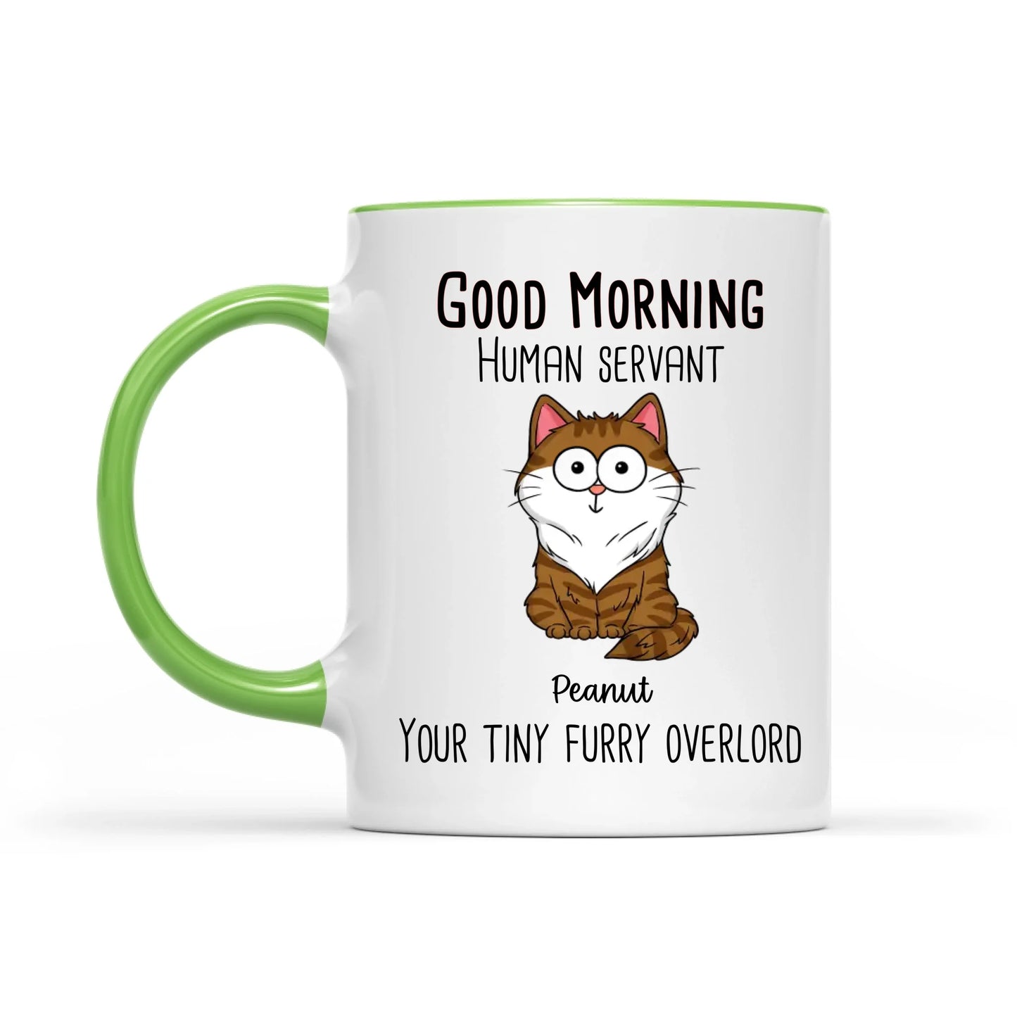 Good Morning Human Servant - Personalized Mug - Gift For Cats Lovers, Cat Mom, Cat Dad