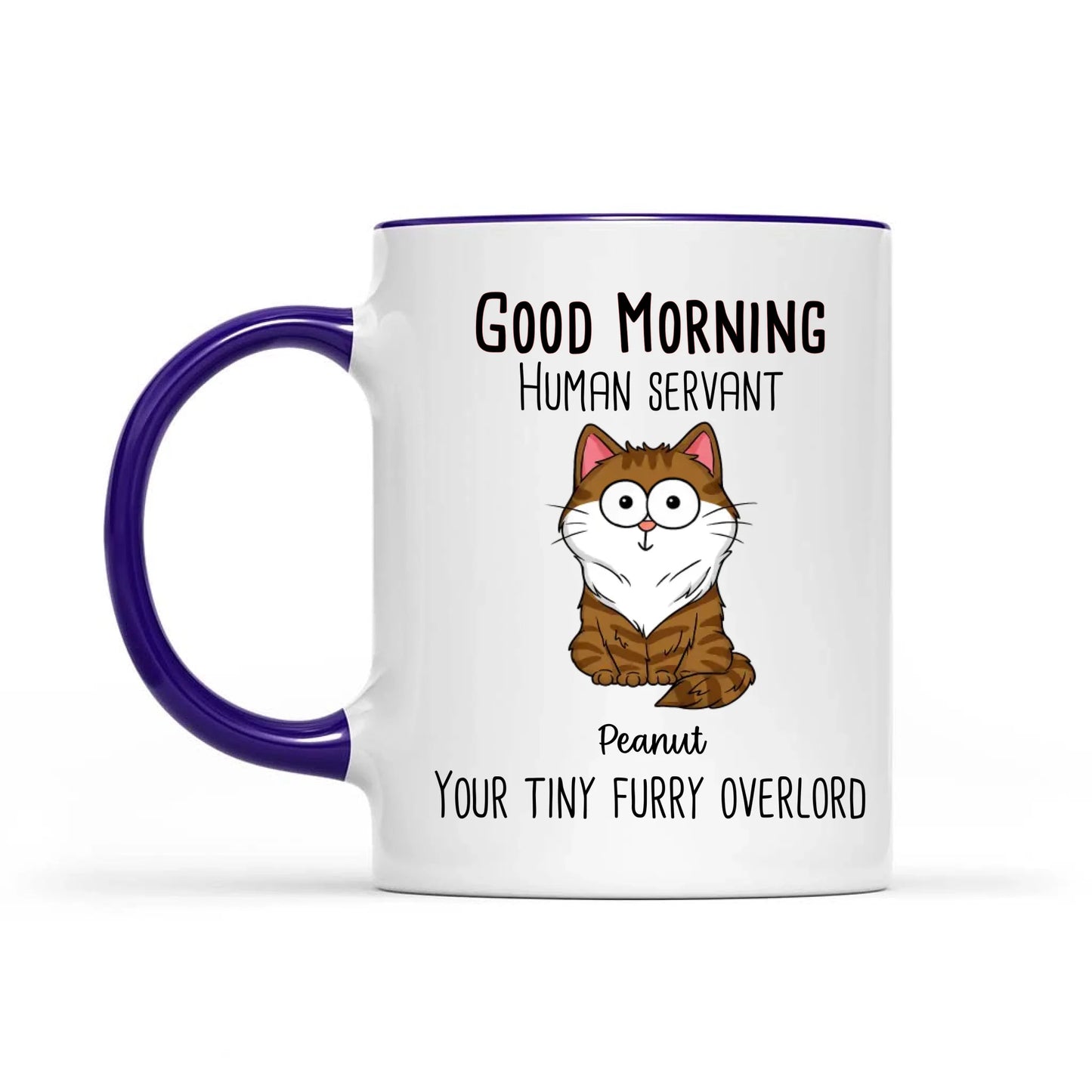 Good Morning Human Servant - Personalized Mug - Gift For Cats Lovers, Cat Mom, Cat Dad