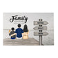 Family is where life begins  and love never ends - Personalized Canvas
