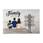 Family is where life begins  and love never ends - Personalized Canvas