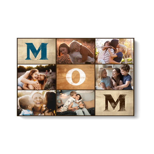 Custom Canvas For Mom - Personalized Photo Collage Gift For Mother Canvas Mom Canvas Print