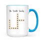 Custom Text Create Your Own Crossword Puzzle - Personalized Custom Mug - Gift For Family Members, Friends