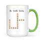 Custom Text Create Your Own Crossword Puzzle - Personalized Custom Mug - Gift For Family Members, Friends