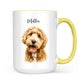 Personalized Pet Portrait Mug - Custom Dog or Cat Photo Memorial Gift