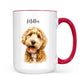 Personalized Pet Portrait Mug - Custom Dog or Cat Photo Memorial Gift