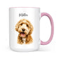 Personalized Pet Portrait Mug - Custom Dog or Cat Photo Memorial Gift