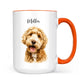 Personalized Pet Portrait Mug - Custom Dog or Cat Photo Memorial Gift