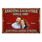 Custom Photo Home Decor Metal Sign - Personalized Anniversary Wedding Gifts For Husband And Wife, Him And Her - Always Better Together