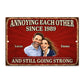 Custom Photo Home Decor Metal Sign - Personalized Anniversary Wedding Gifts For Husband And Wife, Him And Her - Always Better Together