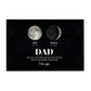 The Day You Became My Dad - Moon phase Personalized Canvas - Gift For Dad
