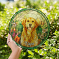 Custom Photo Window Hanging Stained Glass Ornament - Personalized Pet Memorial Sympathy Gifts For Dogs - Furry Friend