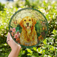 Custom Photo Window Hanging Stained Glass Ornament - Personalized Dog Memorial Sympathy Gifts For Dogs - Furry Friend
