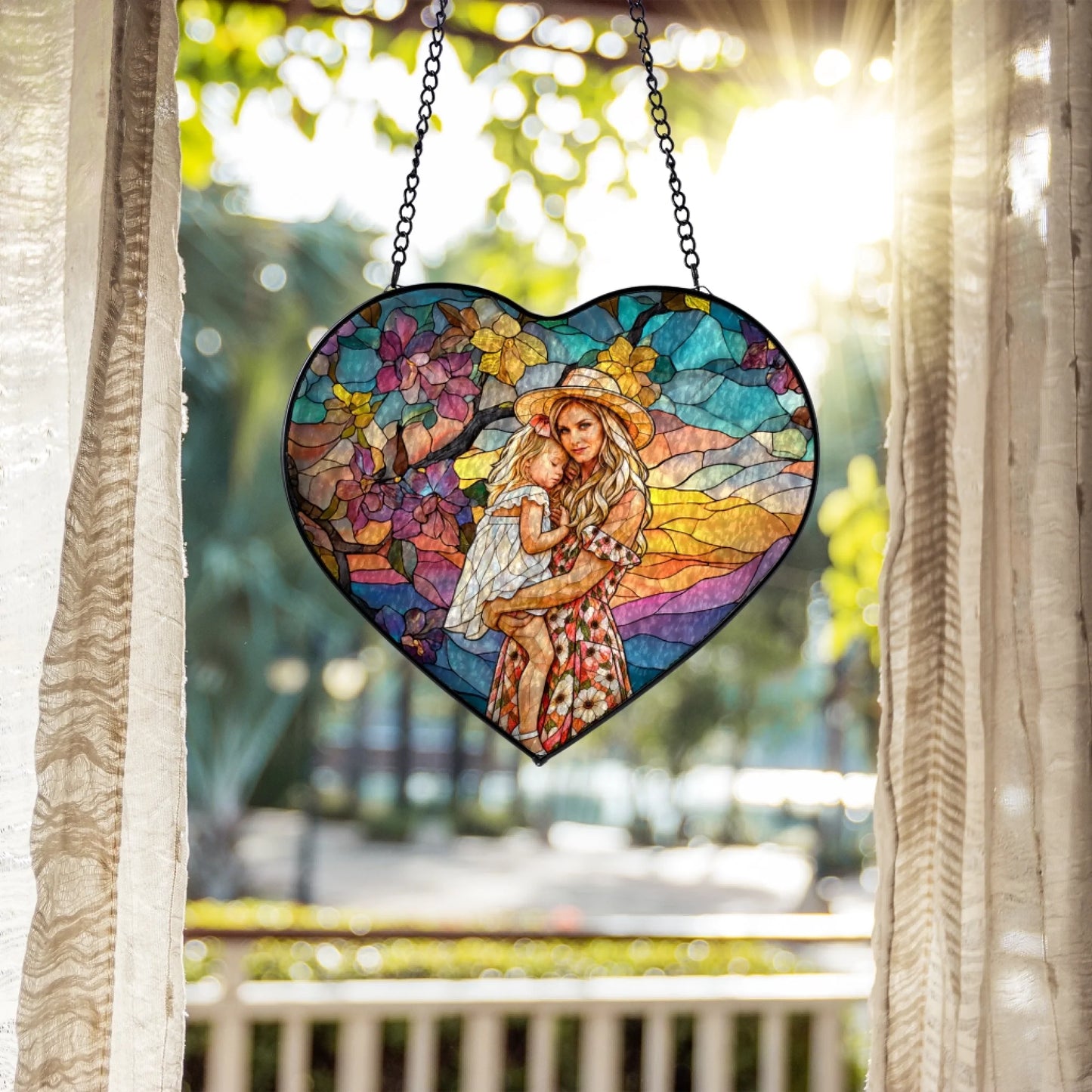 Mockup-SGSW Stained Glass Suncatcher for Window Hanging