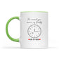 Custom Photo Realistic Watercolor Art The Moment You Became My Daddy Mommy Date And Time - Personalized Pottery Mug