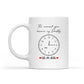 Custom Photo Realistic Watercolor Art The Moment You Became My Daddy Mommy Date And Time - Personalized Pottery Mug