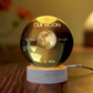 Moon Phase The Beginning Of Our Forever - Personalized Crystal Globe Lamp