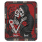 Couple Skeleton Romantic Halloween - Custom Name Couple Blacket - Halloween Gifts For Couples