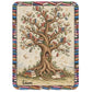 Personalized Reading Blanket – Custom Photo Blanket with Reader Character & Book Tree, Cozy Gift for Book Lover