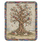 Personalized Reading Blanket – Custom Photo Blanket with Reader Character & Book Tree, Cozy Gift for Book Lover