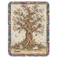 Personalized Reading Blanket – Custom Photo Blanket with Reader Character & Book Tree, Cozy Gift for Book Lover