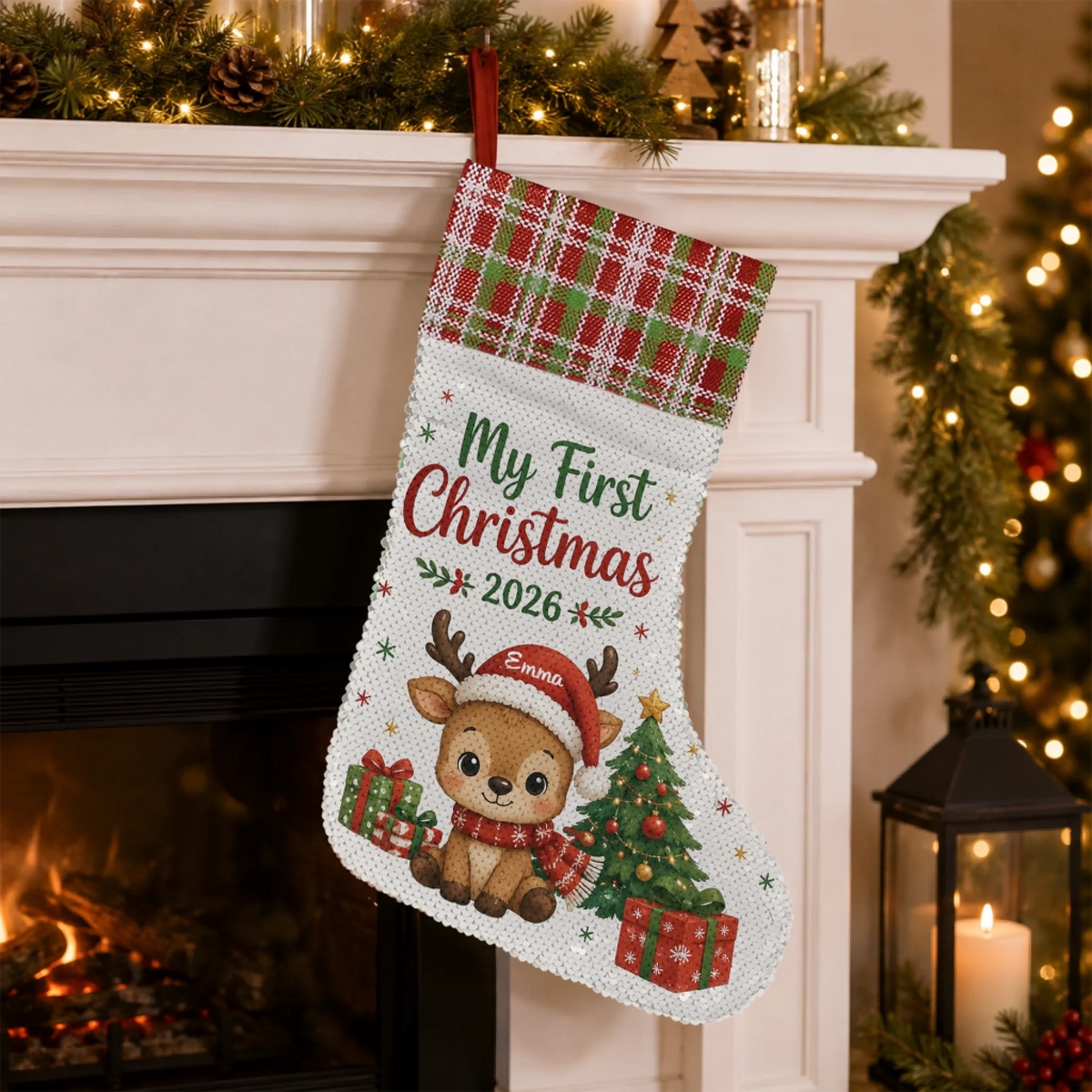 Mockup_Sequin Christmas Stocking