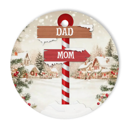 Merry Christmas Family Custom Name Member Ornament Christmas Gift