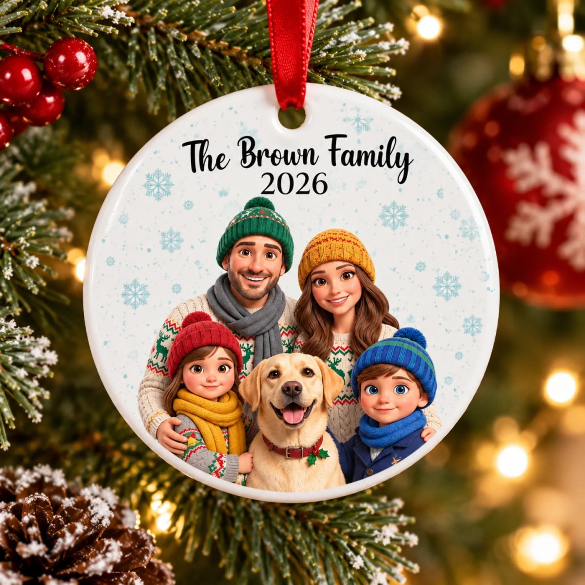 The Brown Family Christmas Ornament 2026