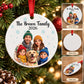 The Brown Family Christmas Ornament Mockup