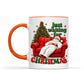 Funny Fat Santa Couch Mug, Just Waiting for Christmas Gift