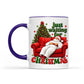 Funny Fat Santa Couch Mug, Just Waiting for Christmas Gift