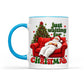 Funny Fat Santa Couch Mug, Just Waiting for Christmas Gift