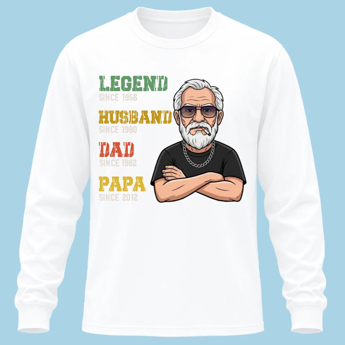 Long Sleeve Shirt Mockup Font 3