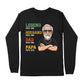 Personalized Papa Long Sleeve Shirts - Legend Husband Dad Papa Shirt, Gift For Dad & Grandpa