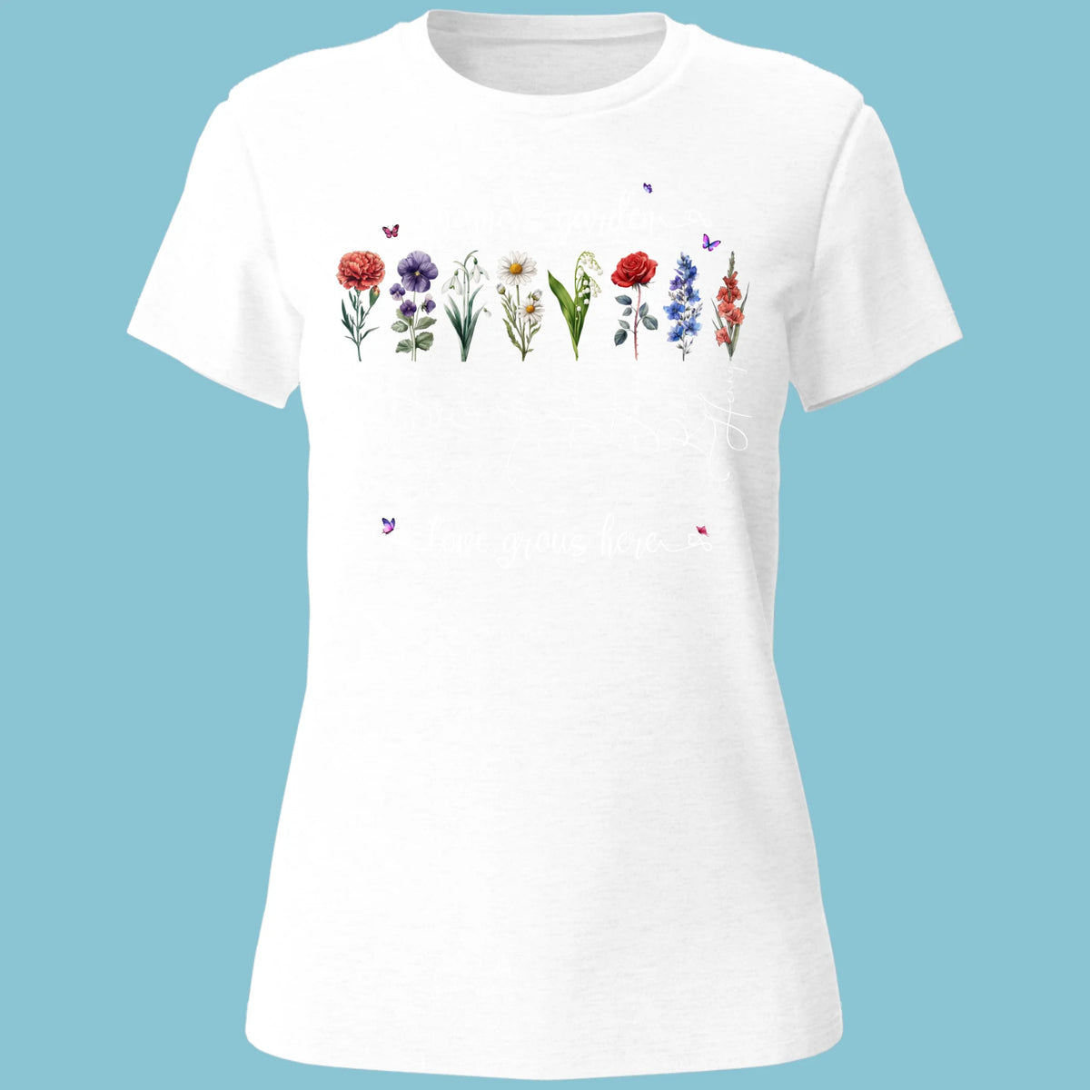 Woman T-Shirt Mockup Font