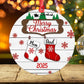 Merry Christmas Family Custom Name Ornament Christmas Gift