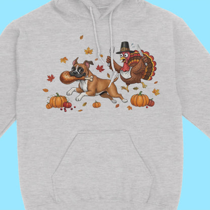 Thanksgiving Turkey Dog Hoodie – Funny Fall Dog - Autumn Cozy Hoodie for Dog Lovers