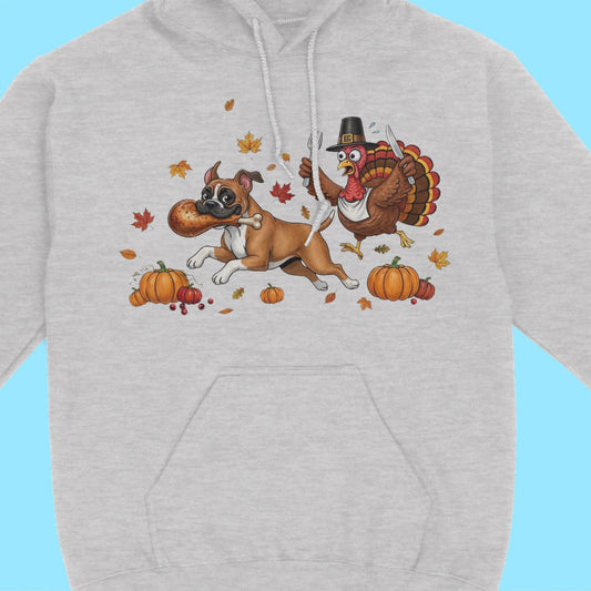Thanksgiving Turkey Dog Hoodie – Funny Fall Dog - Autumn Cozy Hoodie for Dog Lovers