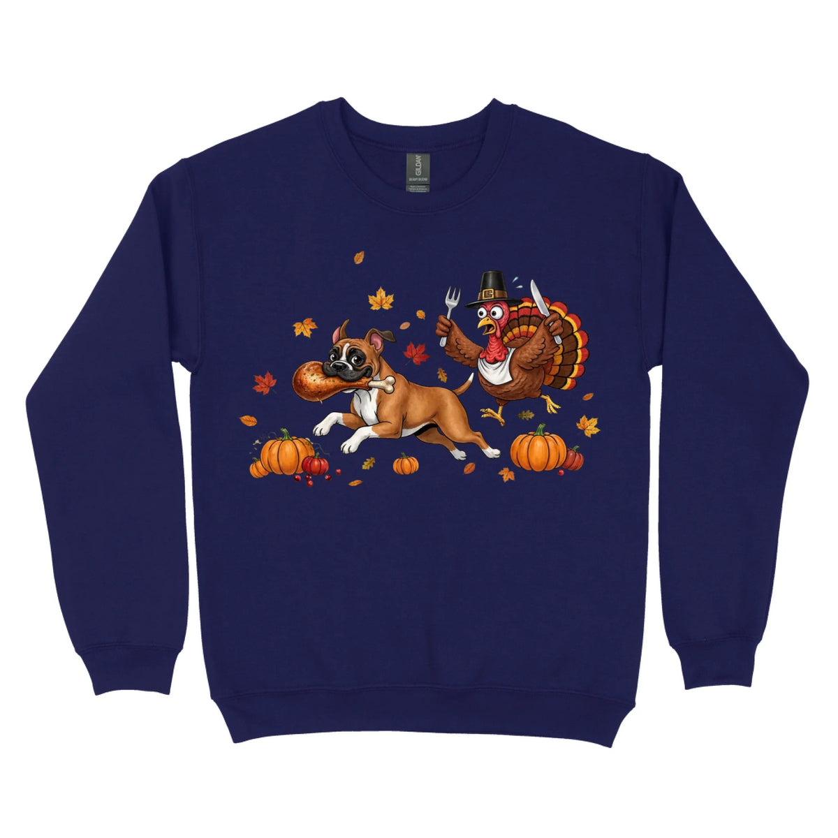 Thanksgiving Turkey Dog Sweatshirt – Funny Fall Dog Personalized- Autumn Cozy Sweatshirt for Dog Lovers