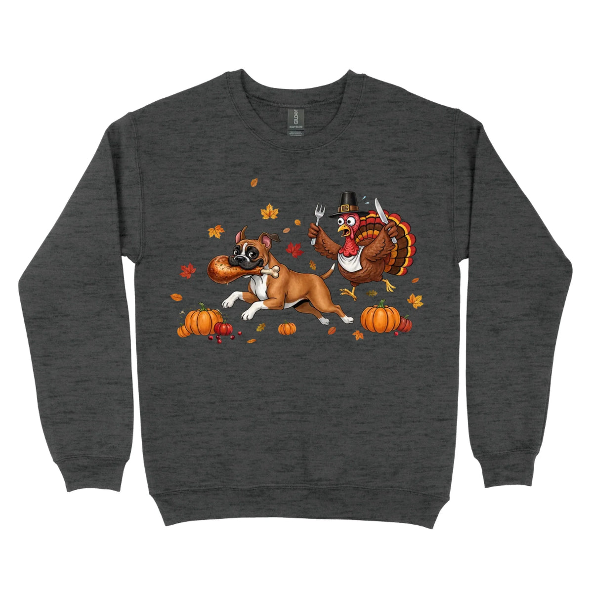 Thanksgiving Turkey Dog Sweatshirt – Funny Fall Dog Personalized- Autumn Cozy Sweatshirt for Dog Lovers
