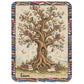 Personalized Reading Blanket – Custom Photo Blanket with Reader Character & Book Tree, Cozy Gift for Book Lover