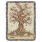 Personalized Reading Blanket – Custom Photo Blanket with Reader Character & Book Tree, Cozy Gift for Book Lover