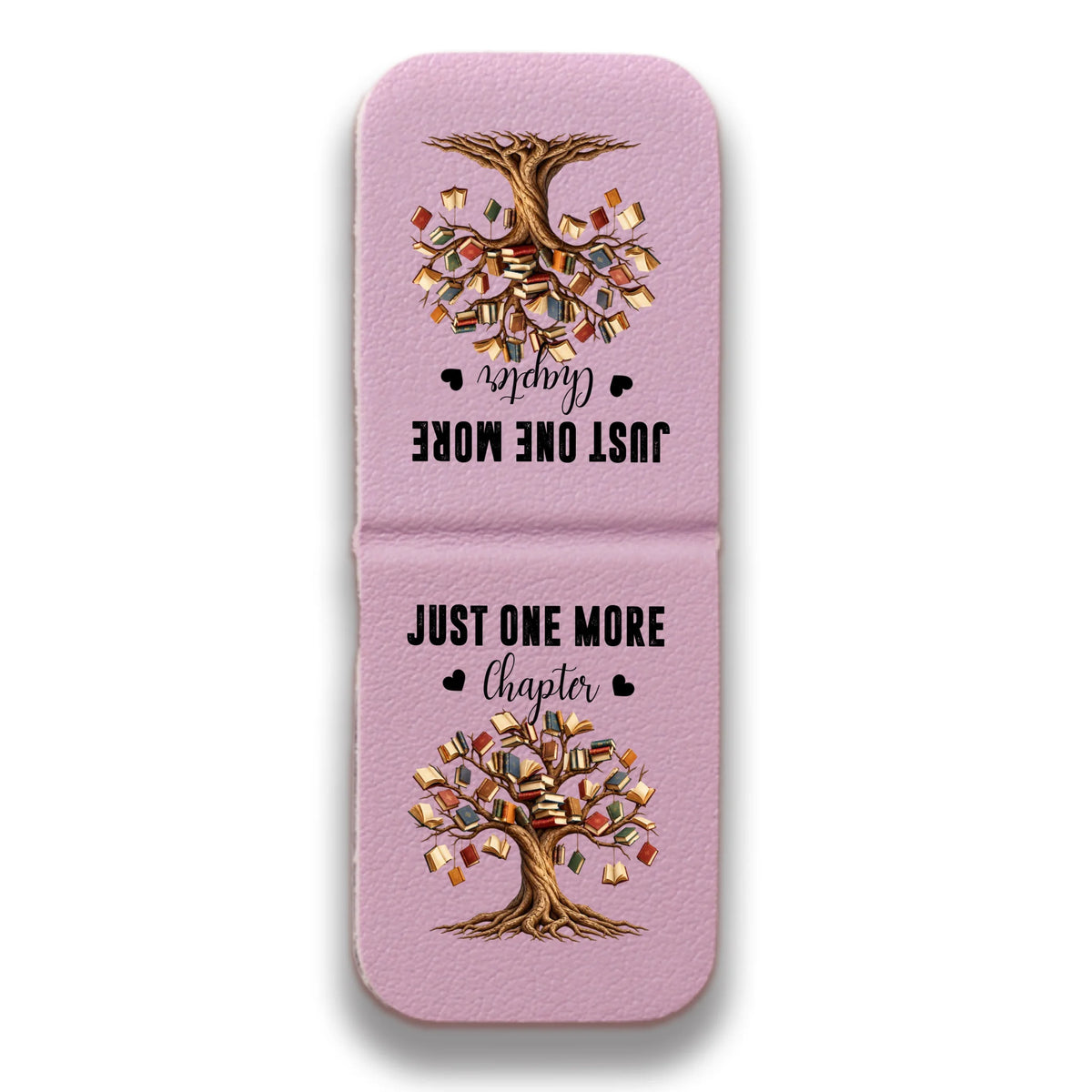 Gifts For Book Lovers, Bookworms, Readers - Personalized Just One More Chapter Leather Magnetic Bookmark